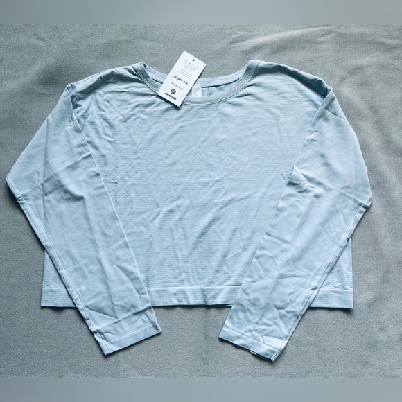 Avocado Seamless Crop Long Sleeve Shirt New - Picture 3 of 3